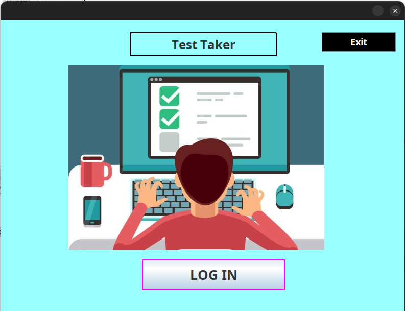 Virtual Invigilator landing page preview